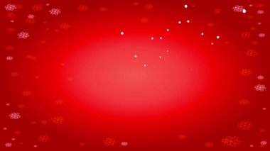 Mutlu Xmas Moda Markı 'nın Bahar Efekti ile Yavaş Ölçeklendirilmesi Kapalı Kapalı Kapalı Kapalı Kapalı Kapalı El Yazısıyla Kırmızı Arkaplan Üzerinde Kar Tanesi desenli Benekli Sınır