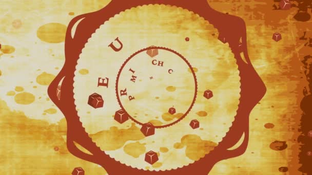 Γραμμική Κλιμάκωση Animation Του Fancy Κακάο Cupcake Concept Πακέτο Τσαλακωμένο — Αρχείο Βίντεο