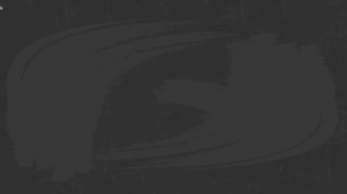 Dönen ve Zıplayan elementler, Medusa 'nın baş parmağının siyah tebeşir tahtasında çizilmesine benzer şekilde beyaz el yazısıyla yazılmış Mutlu Noeller işareti yaratıyor.