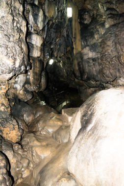 Popüler Mawsmai Mağarası Cherrapunjee (Sohra), Meghalaya 'nın iç manzarası. Hindistan