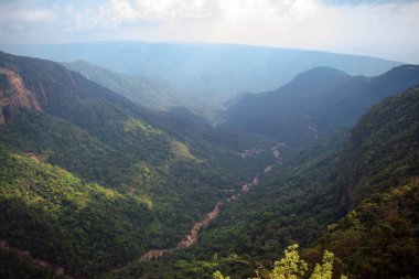 Yedi kız kardeş şelaleler Meghalaya, Kuzey-Doğu Hindistan Cherrapunjee kasaba yakınlarında.