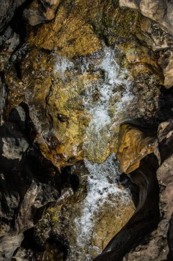Beautiful Elephant Falls, the Three steps water falls, in Shillong, Meghalaya, East Khasi Hills, India