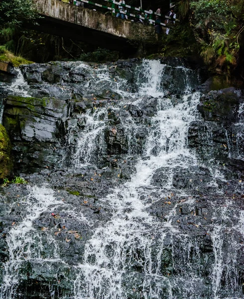 Hermosas Cataratas Del Elefante Las Tres Caídas Agua Pasos Shillong —  Fotos de Stock