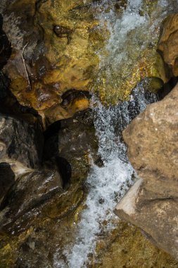 Beautiful Elephant Falls, the Three steps water falls, in Shillong, Meghalaya, East Khasi Hills, India
