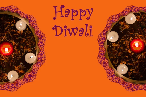 Diwali Festival Creatieve Banner Poster Van Diwali Happy Diwali Festival — Stockfoto