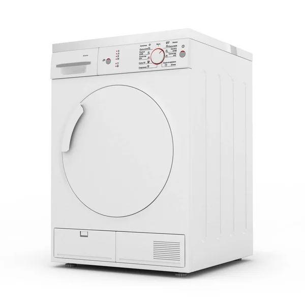 Dryer Machine Isolated White Background Render — Stock Photo, Image