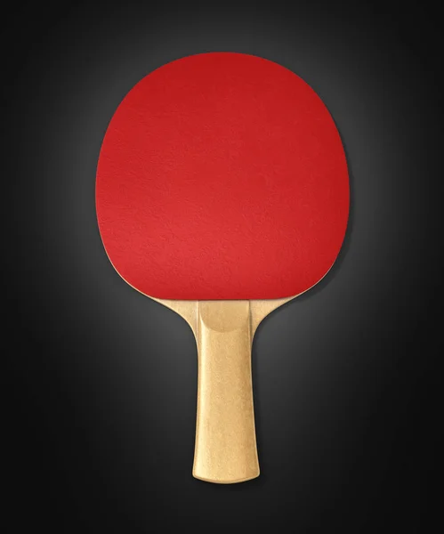 Ping-Pong racket op blauwe kleurovergang achtergrond 3d — Stockfoto