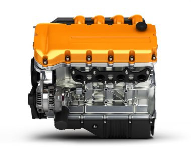 Otomotiv engine.3d illüstrasyon.