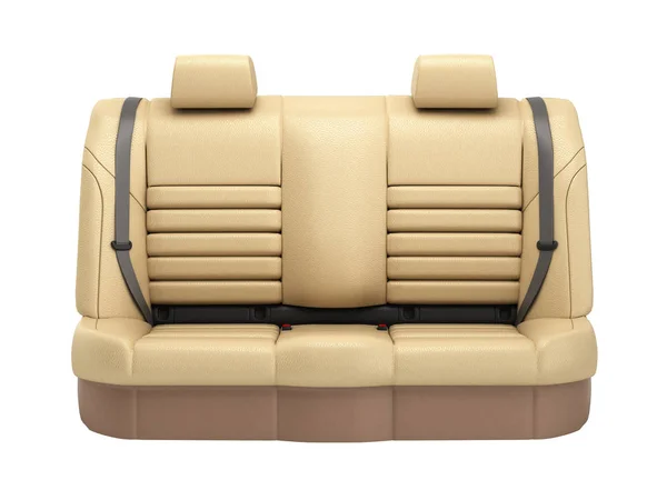 Autositz ohne Schatten auf weißem Hintergrund 3d — Stockfoto