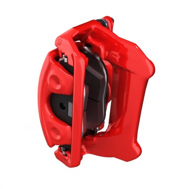 Fren destek üzerinde beyaz izole arka plan 3d