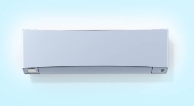 Klima mavi degrade arka plan ön 3d görüntüleme