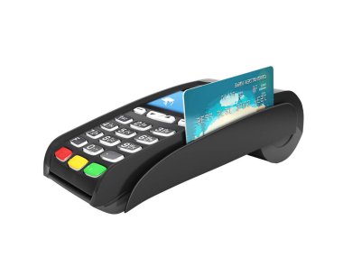 kartı ödeme terminal üzerinde Pos terminal kredi kartı ile izole 