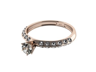 elmas takı kavramı olmadan gölge beyaz b ile altın yüzük