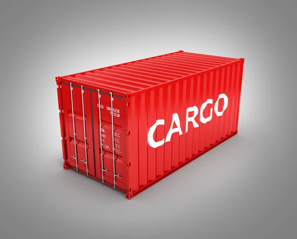 Cargo conteneur d'expédition avec une inscription cargo sans shado — Photo