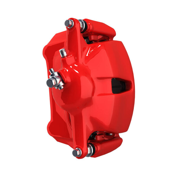 brake support isolated on white background 3d