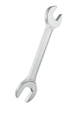 Beyaz arka planda gölge olmadan 3d render izole anahtarı