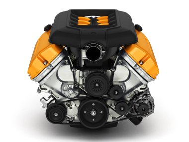 Otomotiv engine.3d illüstrasyon.
