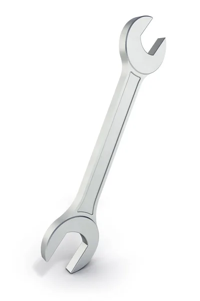 Wrench isolated on white background 3d rendering — Stock Photo, Image