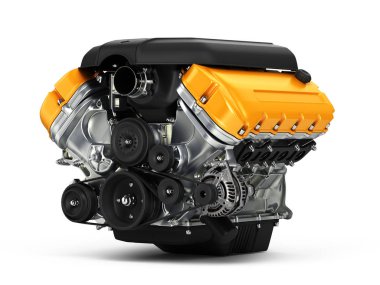 Otomotiv engine.3d illüstrasyon.