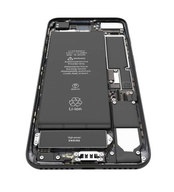 Akıllı telefon açık durumda akıllı telefon bileşenleri montaj isol