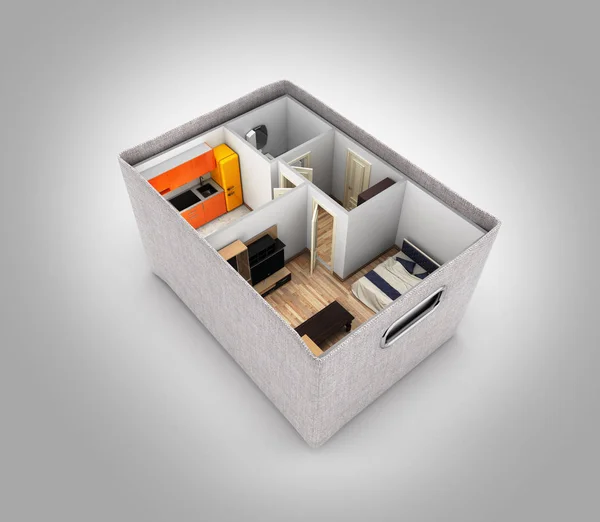 interior apartment roofless apartment layout inside the box conc