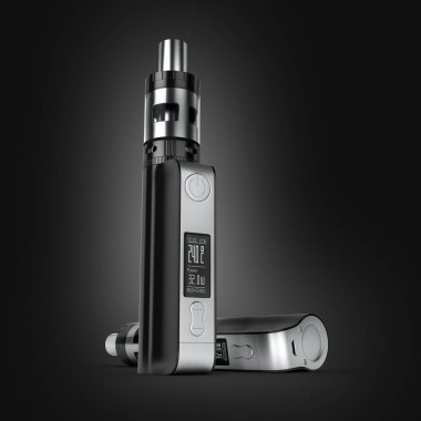 mavi gradyan arkaplan 3d üzerindeki elektronik puro?