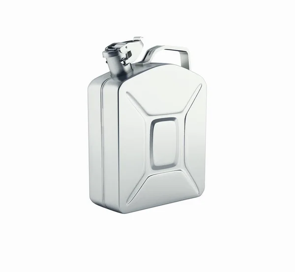 Gas behållare utan skugga på vit bakgrund 3D — Stockfoto