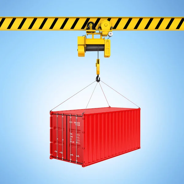 Cargo fraktcontainer laddar konceptet kranen lyfter con — Stockfoto