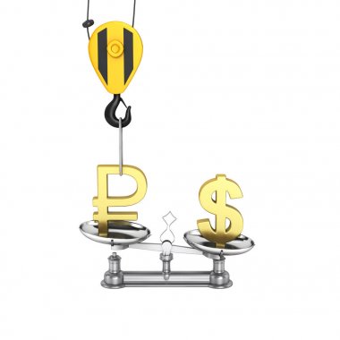 Döviz Kuru destek Doları vs Rublesi vinç çeker kavramı