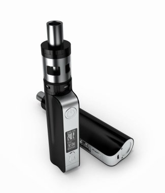 beyaz arkaplanda izole edilmiş elektronik puro kutusu kipi 3d