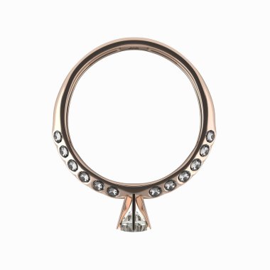 elmas takı kavramı olmadan gölge beyaz b ile altın yüzük