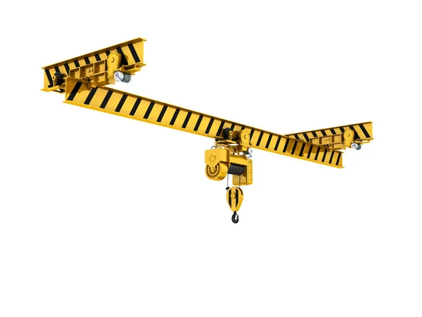 Genel gider vinç üzerinde beyaz izole arka plan 3d