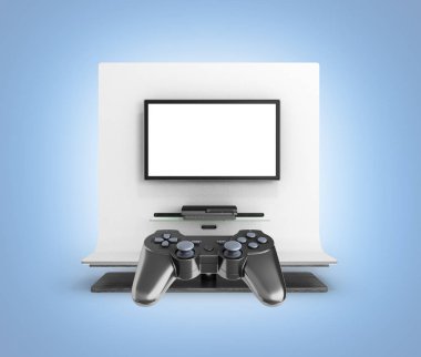 Konsol kavramı iki sevinç İllüstrasyon multiplayer oyun