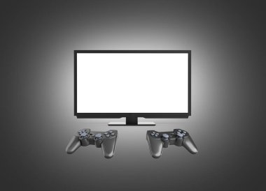 Resimde iki sevinçleri konsolda multiplayer oyun kavramını