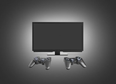 Resimde iki sevinçleri konsolda multiplayer oyun kavramını