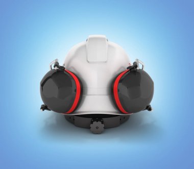 Baret Emanet halmet mavi degrade b izole etkilidirler ile