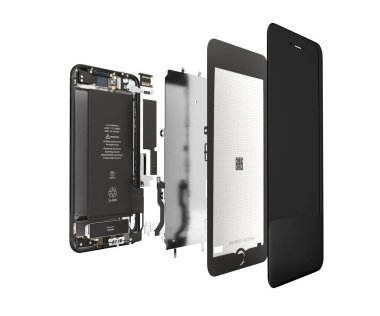 Smartphone componen açık devlet Illustration akıllı telefon