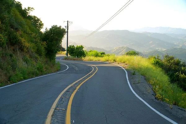 Windy Road Mountains Malibu — Stock Photo, Image