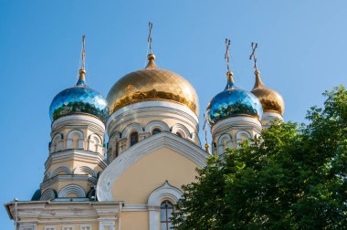 Rusya, Vladivostok, Temmuz 2018: Kutsal Bakire 'nin Şefaat Katedrali