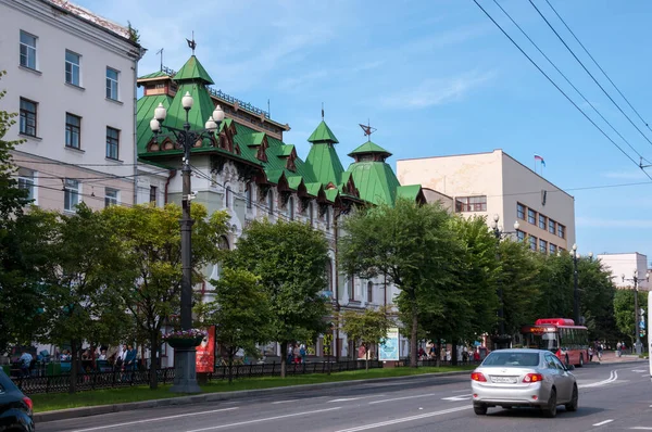 Rusko Chabarovsk Srpna 2019 Centrální Ulice Městě Chabarovsk — Stock fotografie