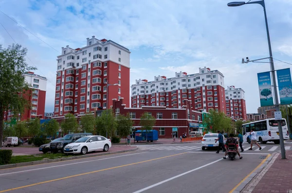 China Heihe July 2019 Residential District Streets Chinese City Heihe — 图库照片