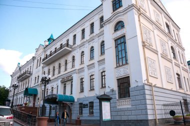 Rusya, Khabarovsk, Ağustos 2019: Khabarovsk 'taki Uzak Doğu Sanat Müzesi Binası