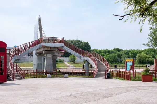 China Heihe July 2019 Bridge Park Embankment Heihe City Summer — Stock Photo, Image