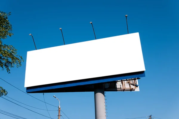 Russland Chabarowsk Juli 2020 Ein Leeres Banner Vor Blauem Himmel — Stockfoto