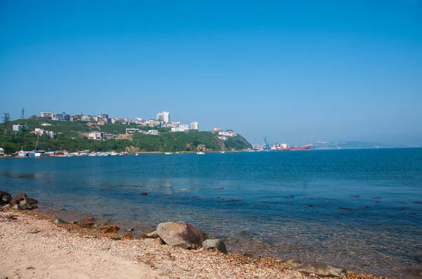 Paisaje Marino Tarde Verano Región Costera Ciudad Vladivostok — Foto de Stock