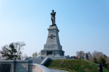 N.N. Anıtı. Muravyov Amursky bölgesel Central Park 'taki Khabarovsk şehrinde