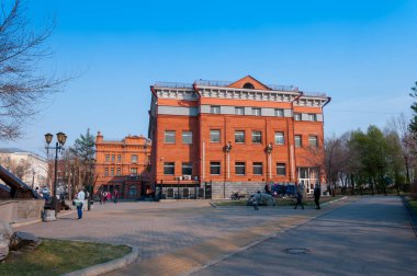 Rusya, Khabarovsk, 1 Mayıs 2018: Khabarovsk Bölge Müzesi. N.I. Grodekova