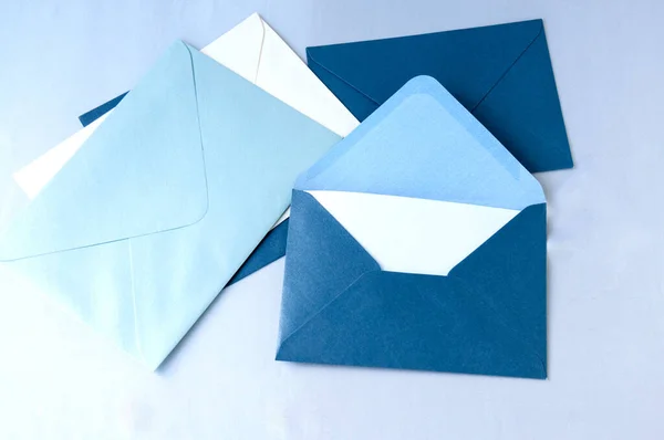 Various Envelopes Letters Table — Stock Photo, Image