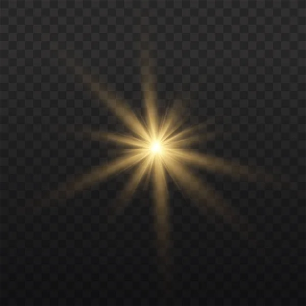 Brillante estrella brillante. — Vector de stock