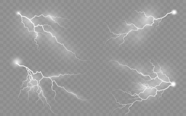 Effect lightning, lighting. clipart